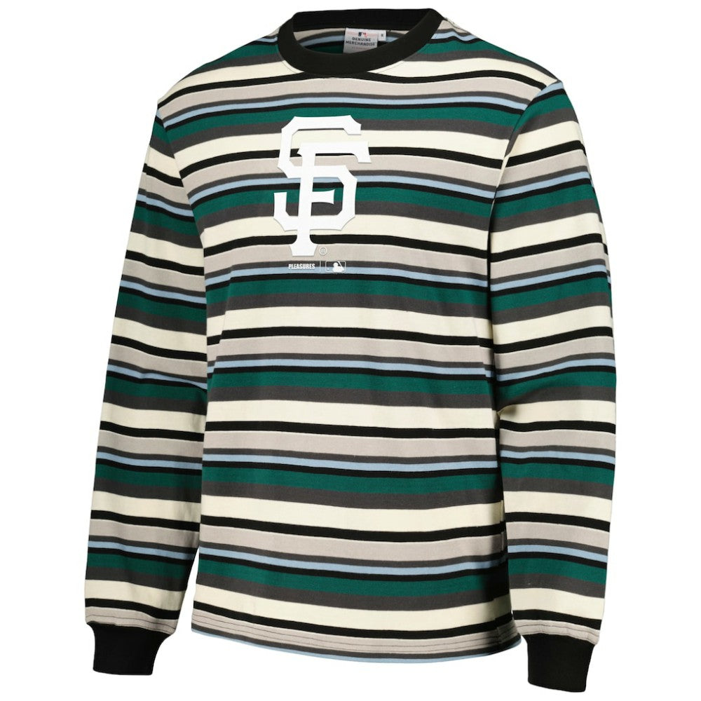 San Francisco Giants PLEASURES Ballpark Long Sleeve T-Shirt Cream/Green