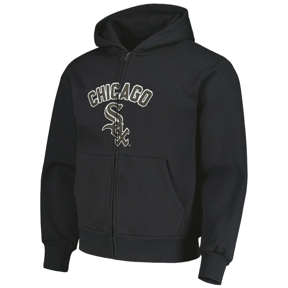 Chicago White Sox PLEASURES Opening Day Full-Zip Hoodie Black