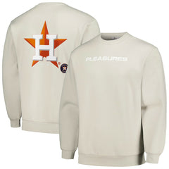 Houston Astros PLEASURES Ballpark Pullover Sweatshirt Gray