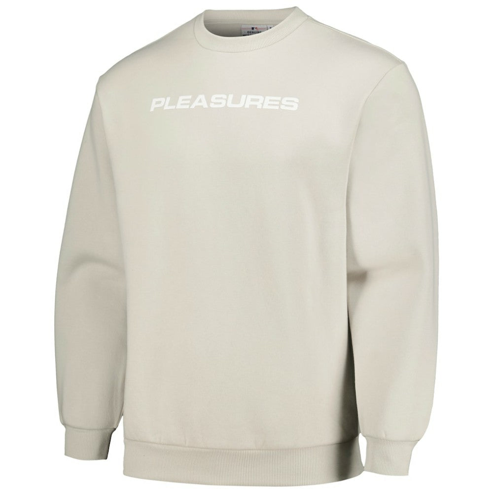 Milwaukee Brewers PLEASURES Ballpark Pullover Sweatshirt Gray