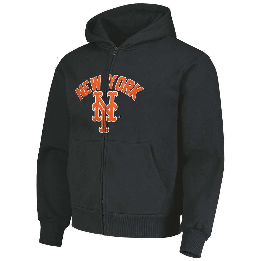 New York Mets PLEASURES Opening Day Full-Zip Hoodie Black