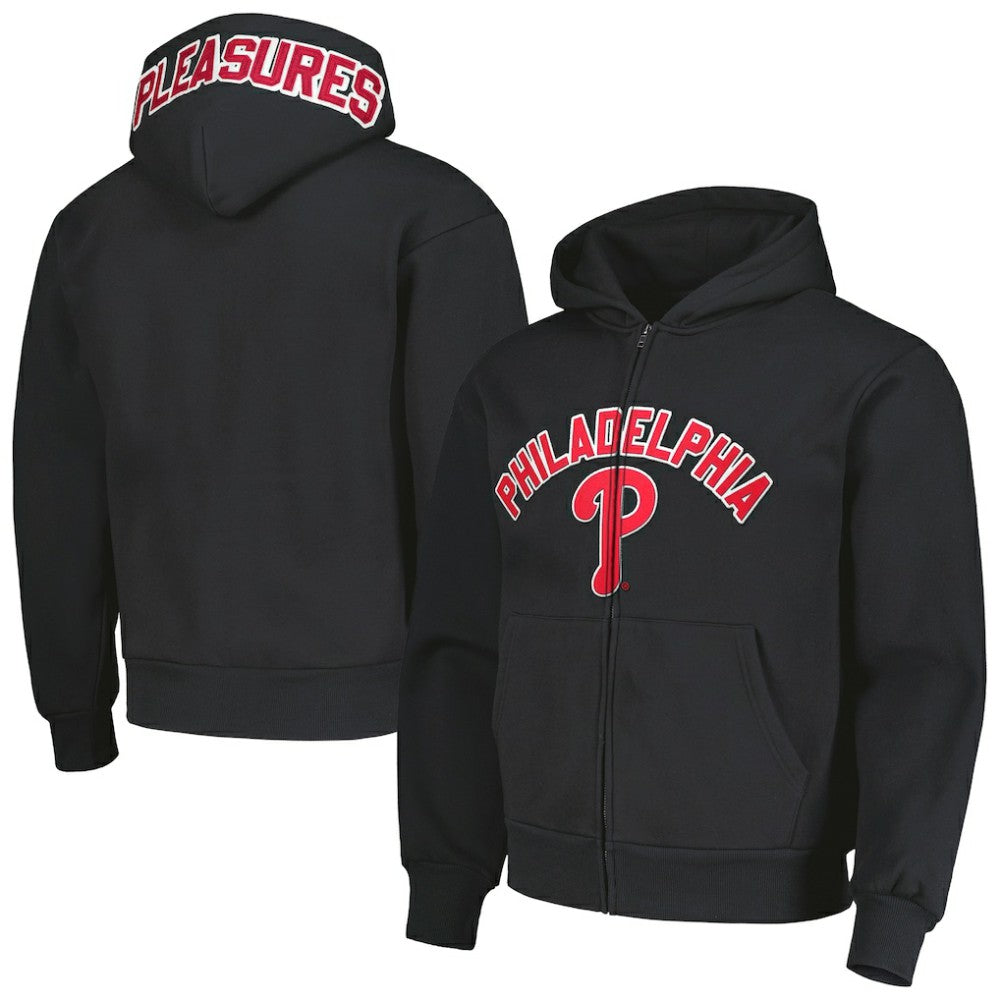 Philadelphia Phillies PLEASURES Opening Day Full-Zip Hoodie Black