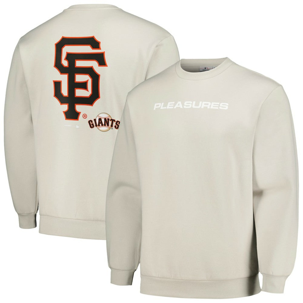 San Francisco Giants PLEASURES Ballpark Pullover Sweatshirt Gray