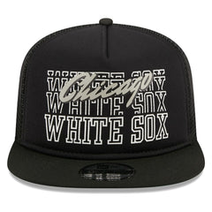 Chicago White Sox  Street Team A-Frame Trucker 9FIFTY Snapback Hat Black | New Era