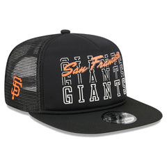San Francisco Giants  Street Team A-Frame Trucker 9FIFTY Snapback Hat Black | New Era