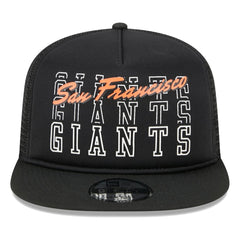 San Francisco Giants  Street Team A-Frame Trucker 9FIFTY Snapback Hat Black | New Era