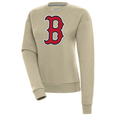 Boston Red Sox Antigua Women's Victory Pullover Sweatshirt Khaki