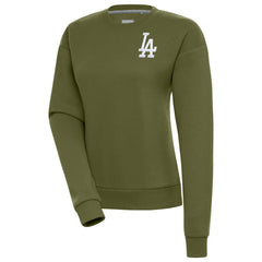 Los Angeles Dodgers Antigua Women's Victory Pullover Sweatshirt Olive