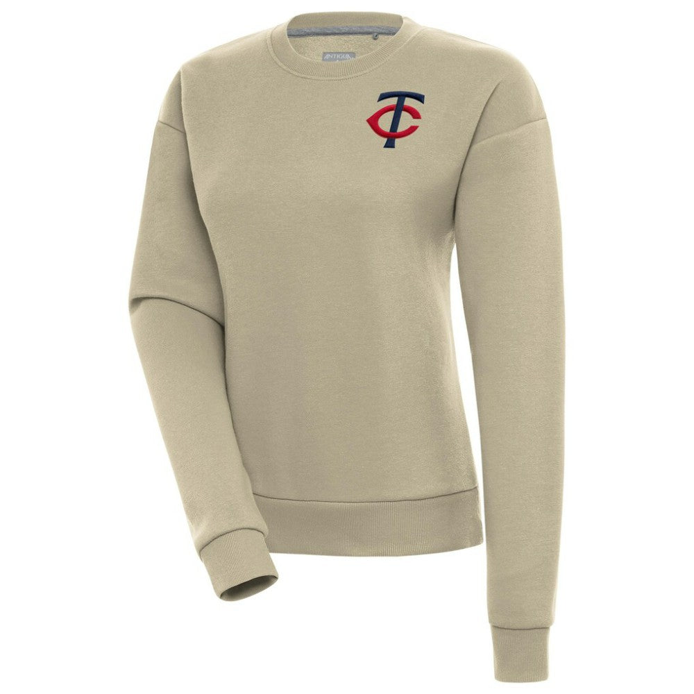 Minnesota Twins Antigua Women's Victory Pullover Sweatshirt Khaki