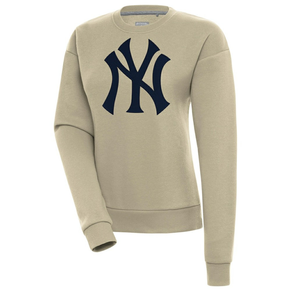 New York Yankees Antigua Women's Victory Pullover Sweatshirt Khaki
