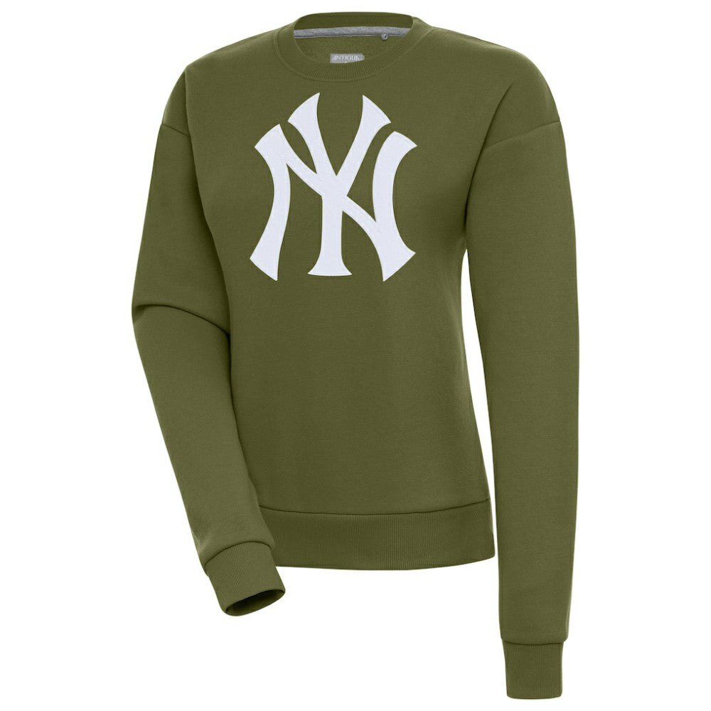 New York Yankees Antigua Women's Victory Pullover Sweatshirt Olive