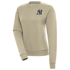 New York Yankees Antigua Women's Victory Pullover Sweatshirt Khaki