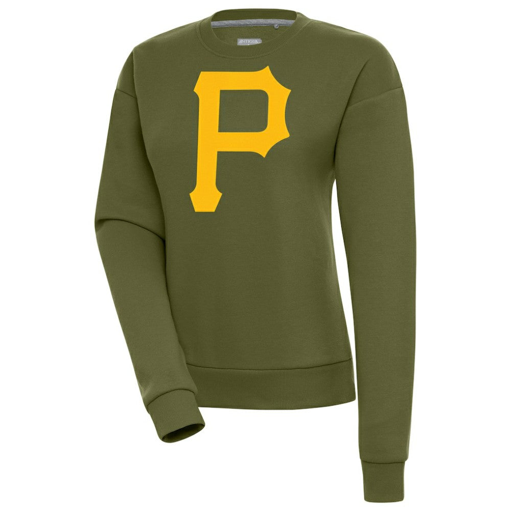 Pittsburgh Pirates Antigua Women's Victory Pullover Sweatshirt Olive