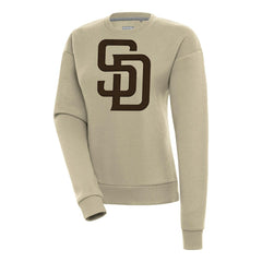 San Diego Padres Antigua Women's Victory Pullover Sweatshirt Khaki