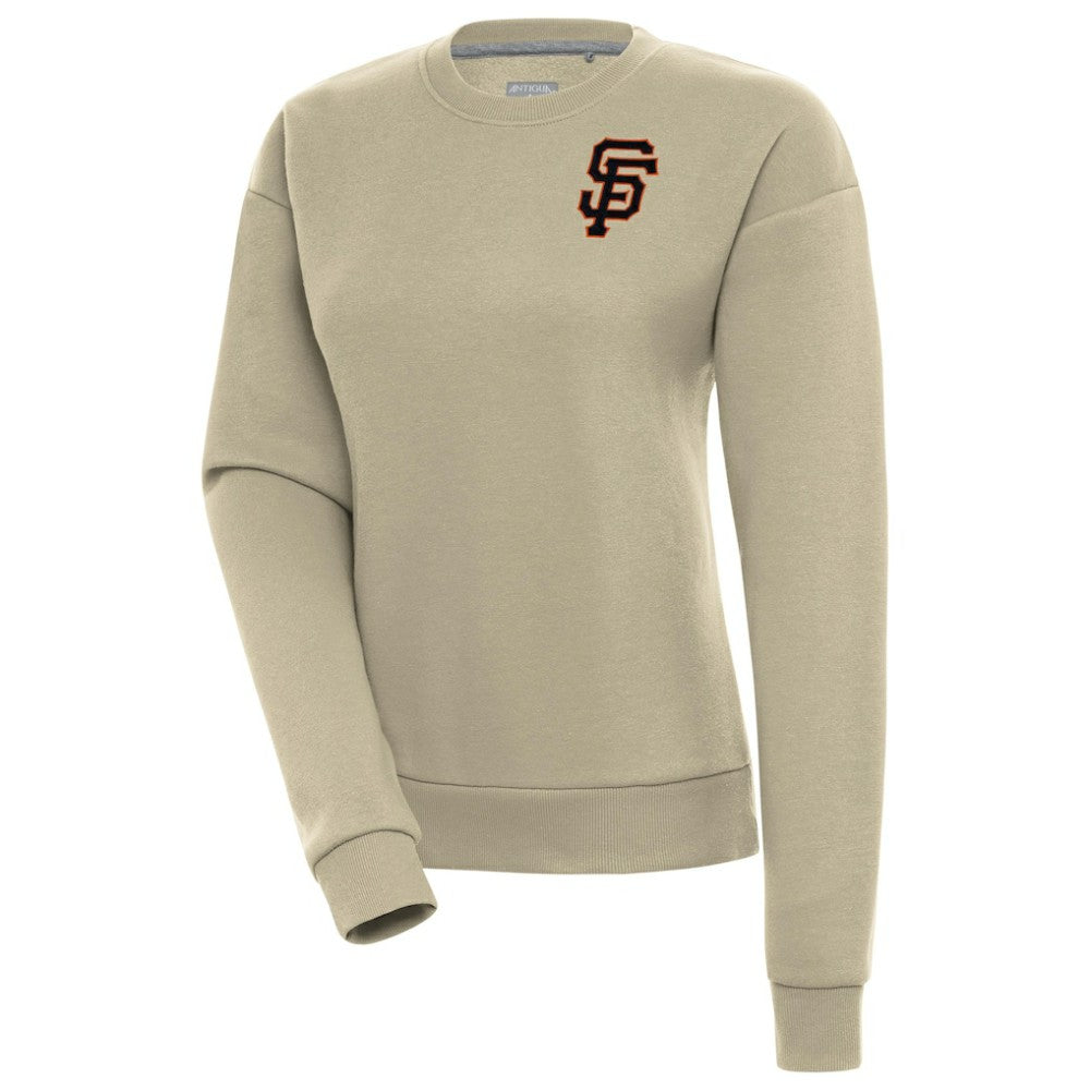 San Francisco Giants Antigua Women's Victory Pullover Sweatshirt Khaki