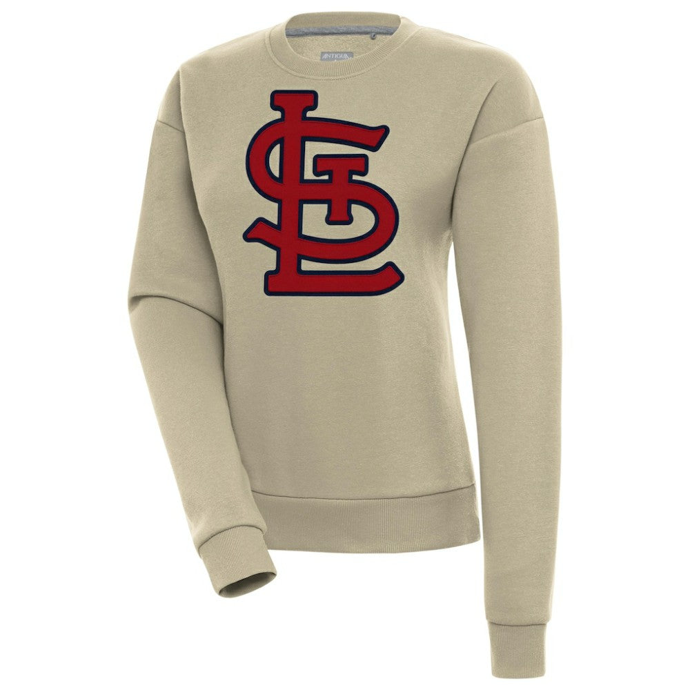 St. Louis Cardinals Antigua Women's Victory Pullover Sweatshirt Khaki