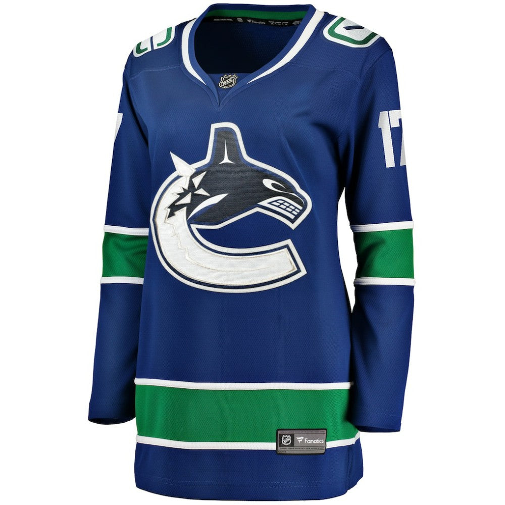 Filip Hronek Vancouver Canucks Women's Fanatics Home Breakaway Jersey Blue