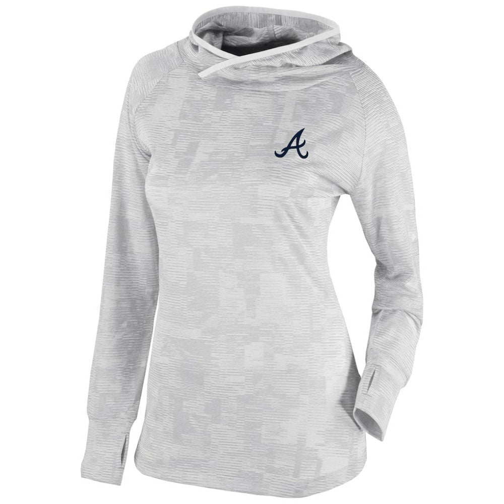 Atlanta Braves Women's Omni-Wick Sunday Ball Pullover Hoodie White | Columbia