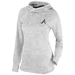 Atlanta Braves Women's Omni-Wick Sunday Ball Pullover Hoodie White | Columbia