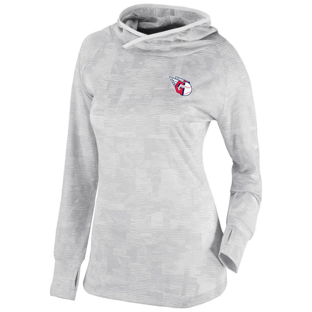 Cleveland Guardians Women's Omni-Wick Sunday Ball Pullover Hoodie White | Columbia