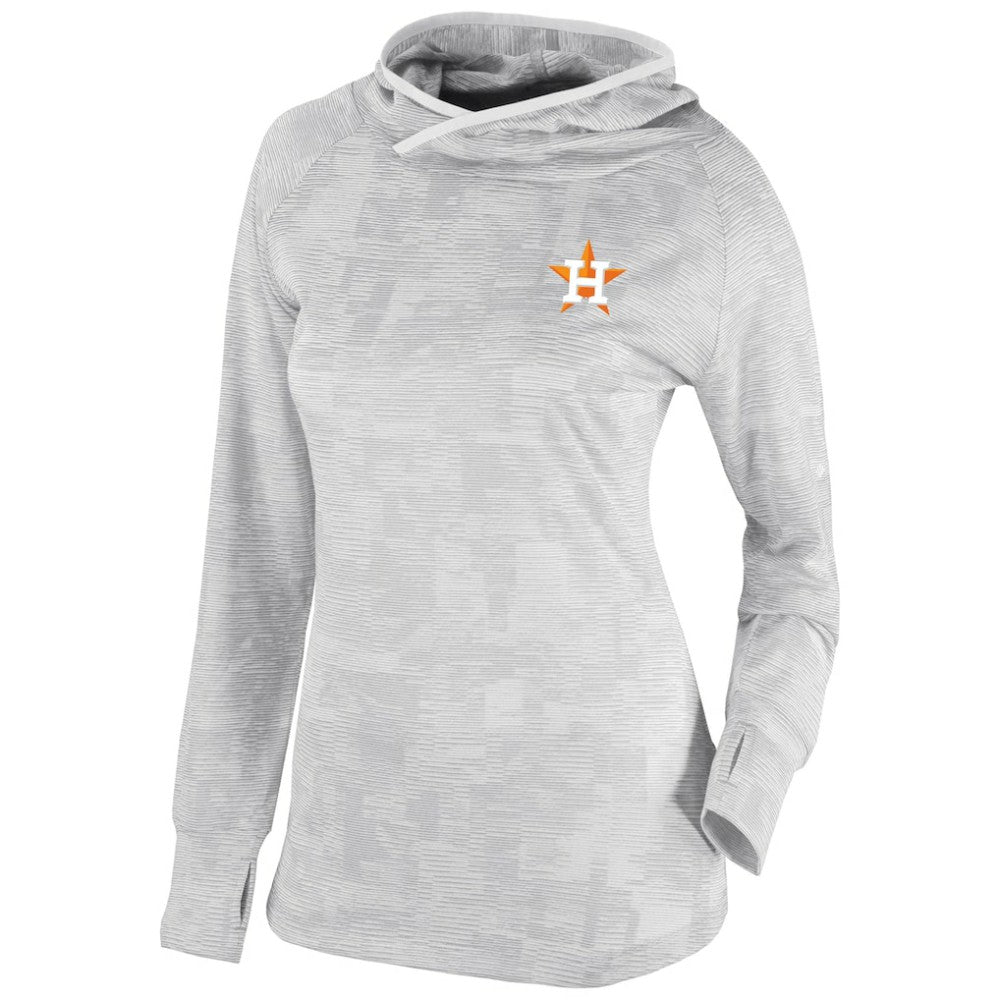 Houston Astros Women's Omni-Wick Sunday Ball Pullover Hoodie White | Columbia