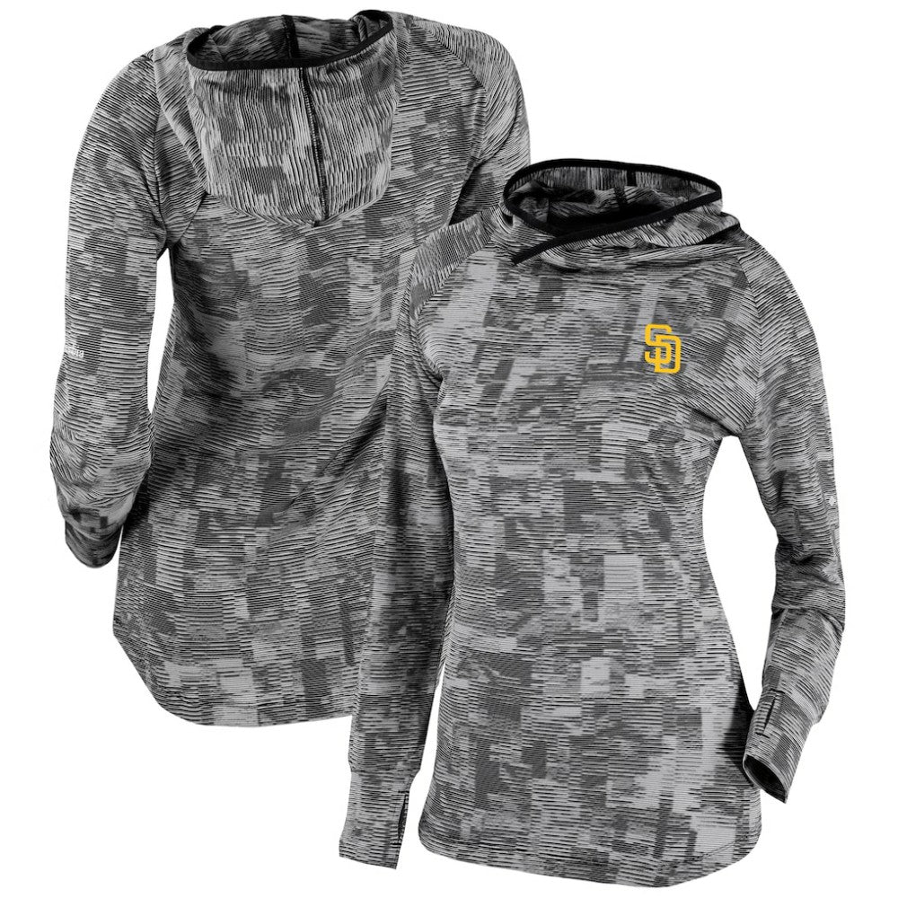 San Diego Padres Women's Omni-Wick Sunday Ball Pullover Hoodie Black | Columbia