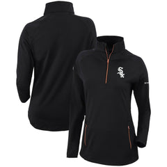 Chicago White Sox Women's Omni-Wick Outward Nine Quarter-Zip Pullover Top Black | Columbia