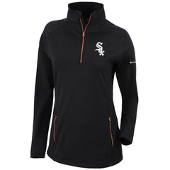 Chicago White Sox Women's Omni-Wick Outward Nine Quarter-Zip Pullover Top Black | Columbia