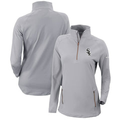 Chicago White Sox Women's Omni-Wick Outward Nine Quarter-Zip Pullover Top Gray | Columbia