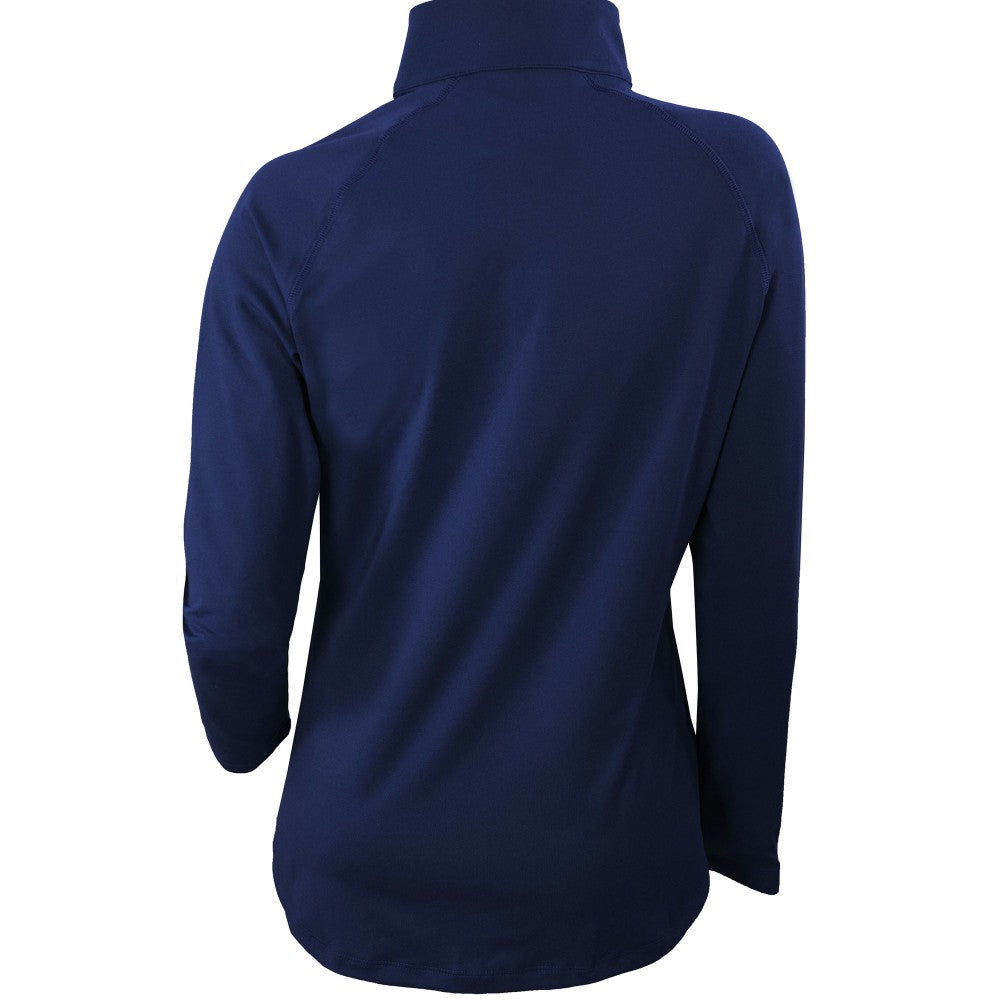 Cleveland Guardians Women's Omni-Wick Outward Nine Quarter-Zip Pullover Top Navy | Columbia