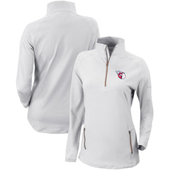Cleveland Guardians Women's Omni-Wick Outward Nine Quarter-Zip Pullover Top White | Columbia