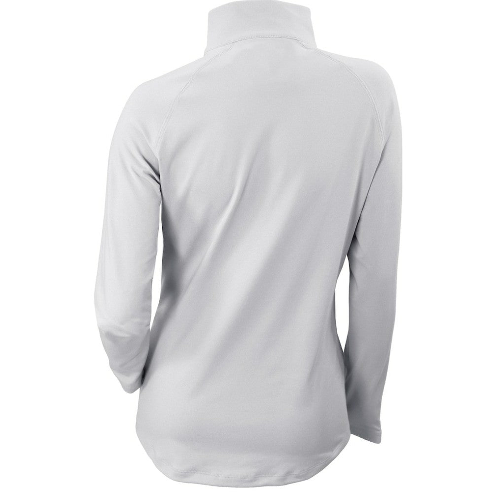 New York Yankees Women's Omni-Wick Outward Nine Quarter-Zip Pullover Top White | Columbia