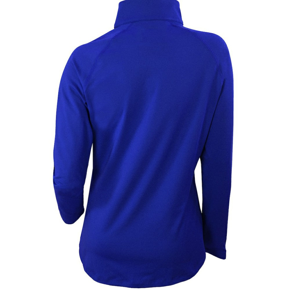 Philadelphia Phillies Women's Omni-Wick Outward Nine Quarter-Zip Pullover Top Royal | Columbia