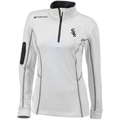 Chicago White Sox Women's Omni-Wick Shotgun Quarter-Zip Pullover Top White | Columbia