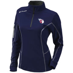 Cleveland Guardians Women's Omni-Wick Shotgun Quarter-Zip Pullover Top Navy | Columbia