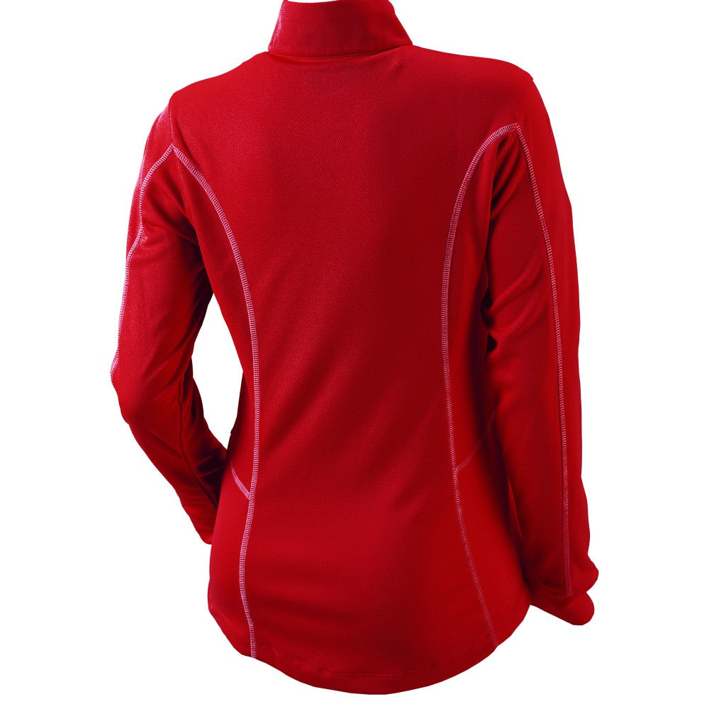 Cleveland Guardians Women's Omni-Wick Shotgun Quarter-Zip Pullover Top Red | Columbia