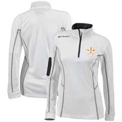 Houston Astros Women's Omni-Wick Shotgun Quarter-Zip Pullover Top White | Columbia