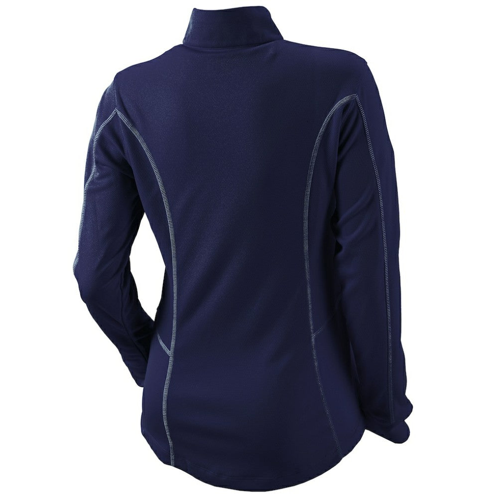 Milwaukee Brewers Women's Omni-Wick Shotgun Quarter-Zip Pullover Top Navy | Columbia