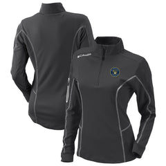 Milwaukee Brewers Women's Omni-Wick Shotgun Quarter-Zip Pullover Top Charcoal | Columbia