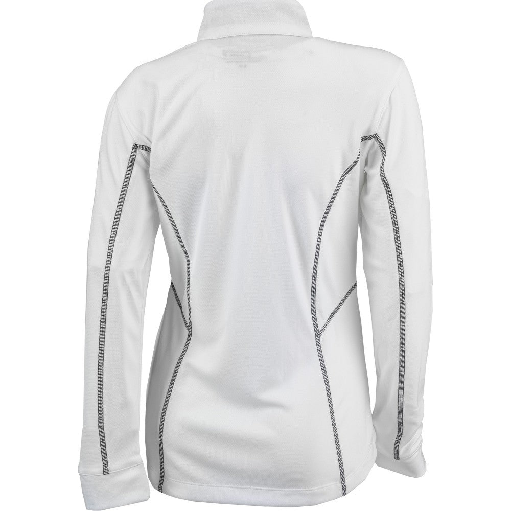New York Mets Women's Omni-Wick Shotgun Quarter-Zip Pullover Top White | Columbia