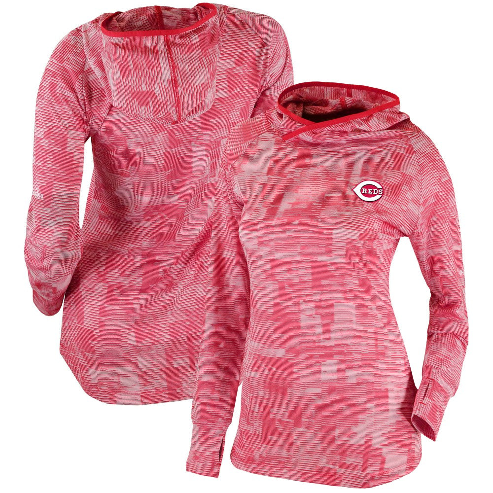 Cincinnati Reds Women's Omni-Wick Sunday Ball Pullover Hoodie Red | Columbia
