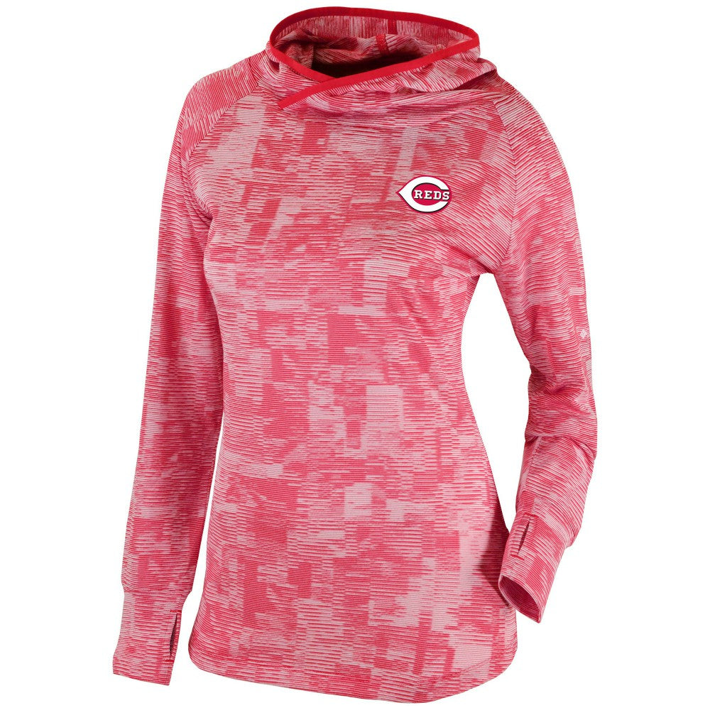 Cincinnati Reds Women's Omni-Wick Sunday Ball Pullover Hoodie Red | Columbia