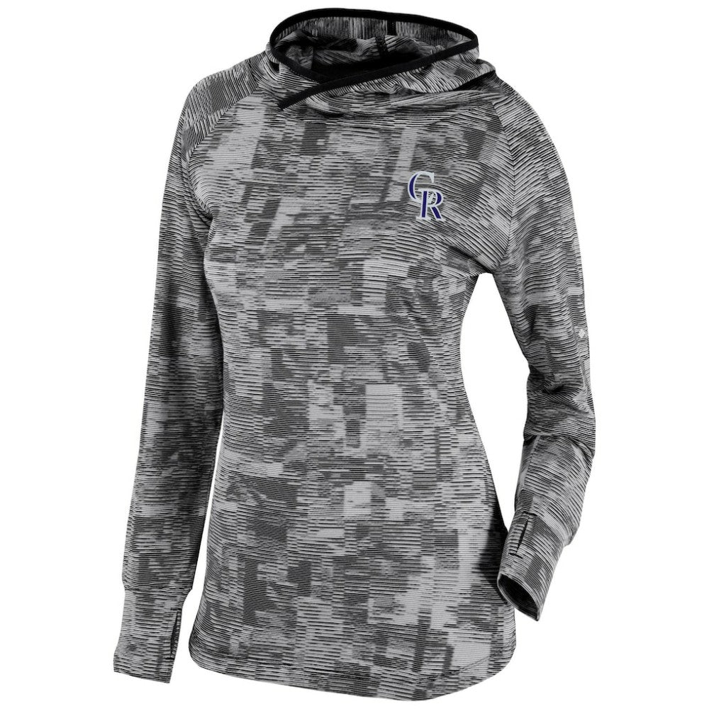 Colorado Rockies Women's Omni-Wick Sunday Ball Pullover Hoodie Black | Columbia