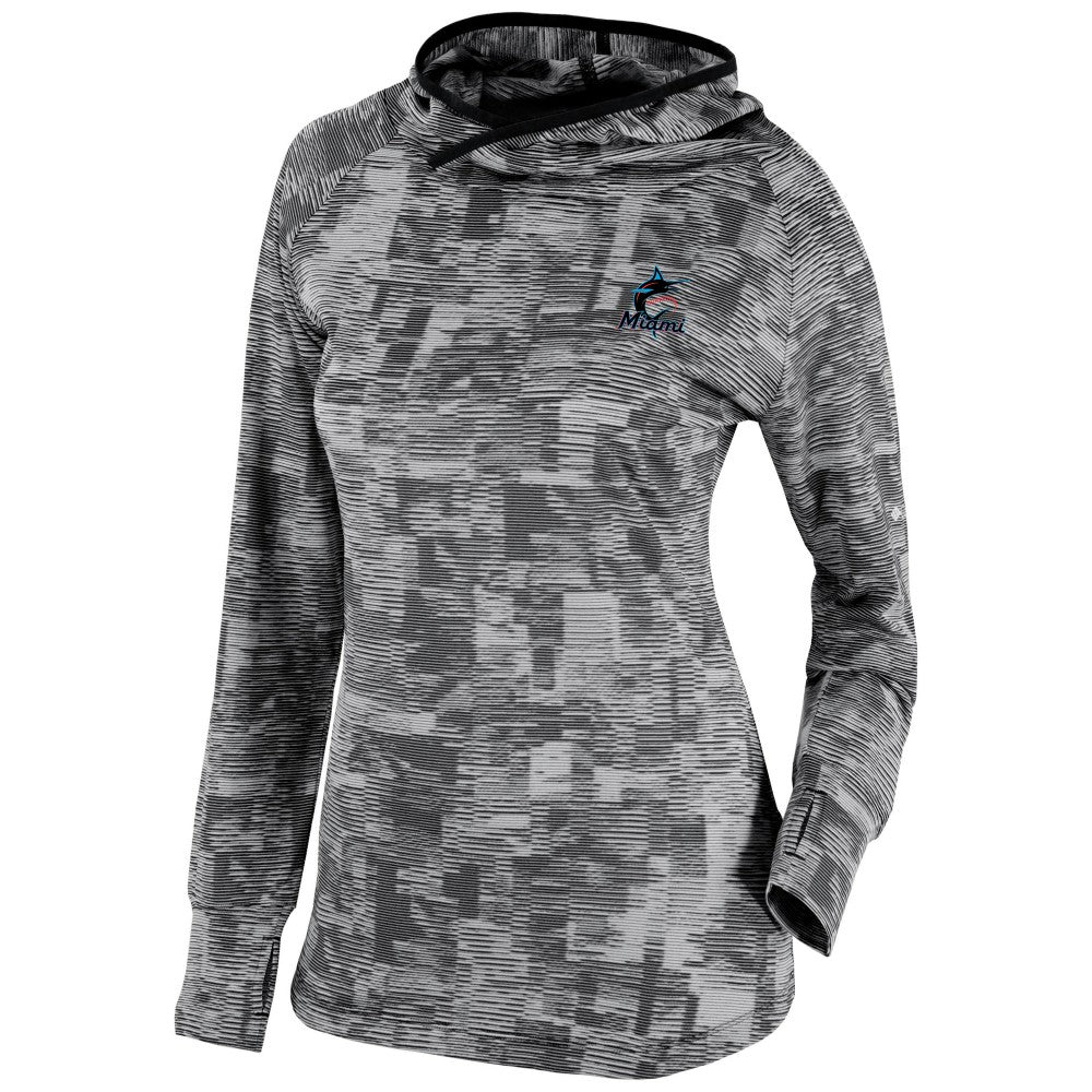 Miami Marlins Women's Omni-Wick Sunday Ball Pullover Hoodie Black | Columbia