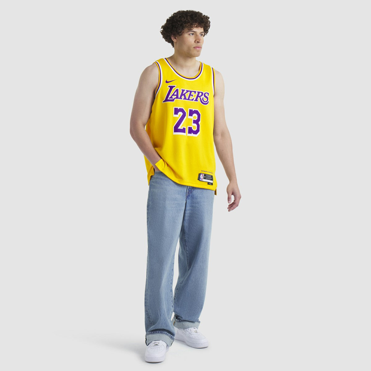LeBron James Los Angeles Lakers Unisex Swingman Jersey - Icon Edition - Gold