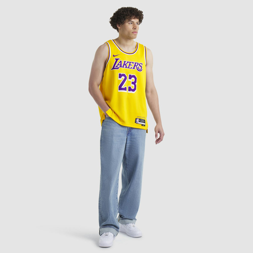 LeBron James Los Angeles Lakers Unisex Swingman Jersey - Icon Edition - Gold