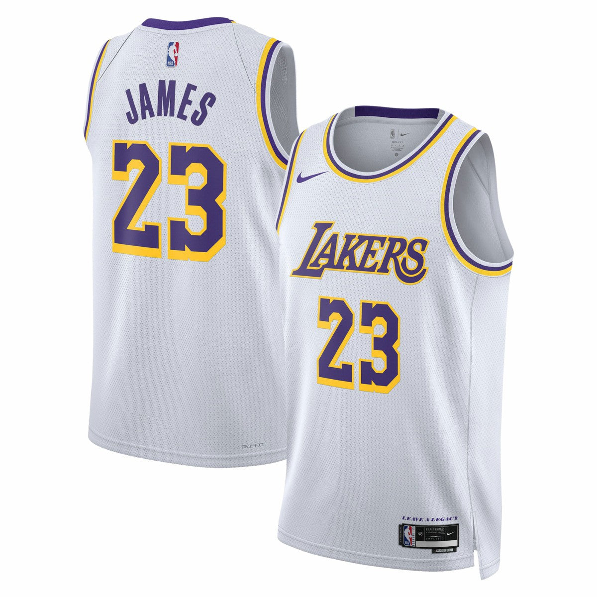 LeBron James Los Angeles Lakers Unisex Swingman Jersey - Association Edition - White