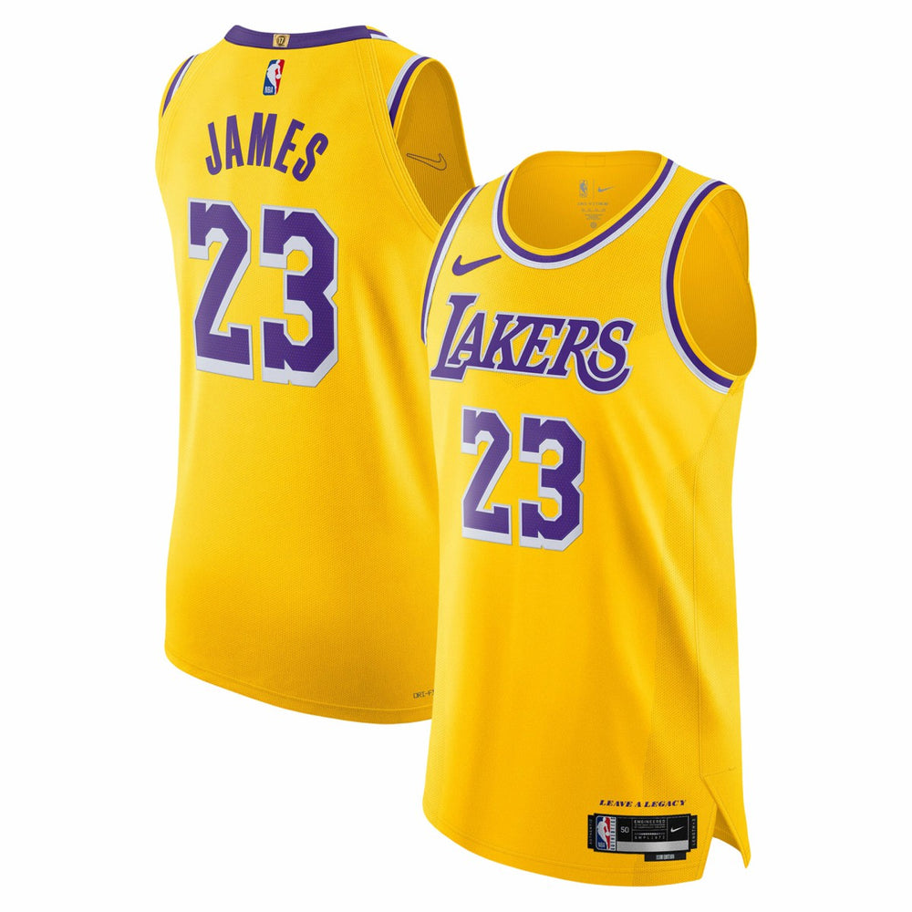 LeBron James Los Angeles Lakers Authentic Jersey - Icon Edition - Gold