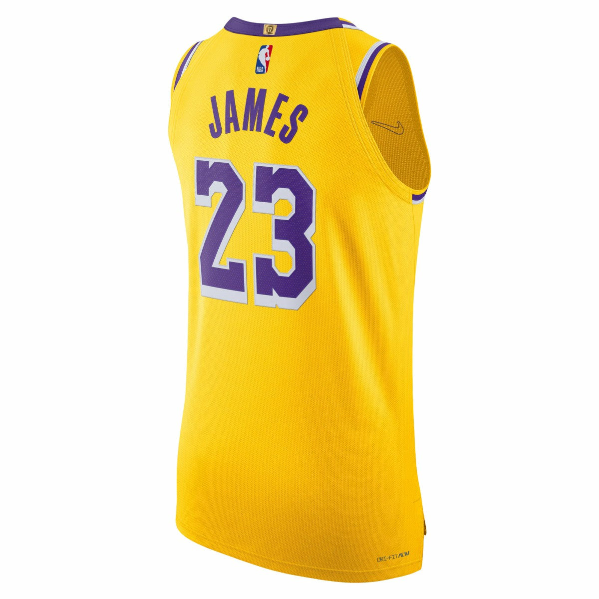 LeBron James Los Angeles Lakers Authentic Jersey - Icon Edition - Gold