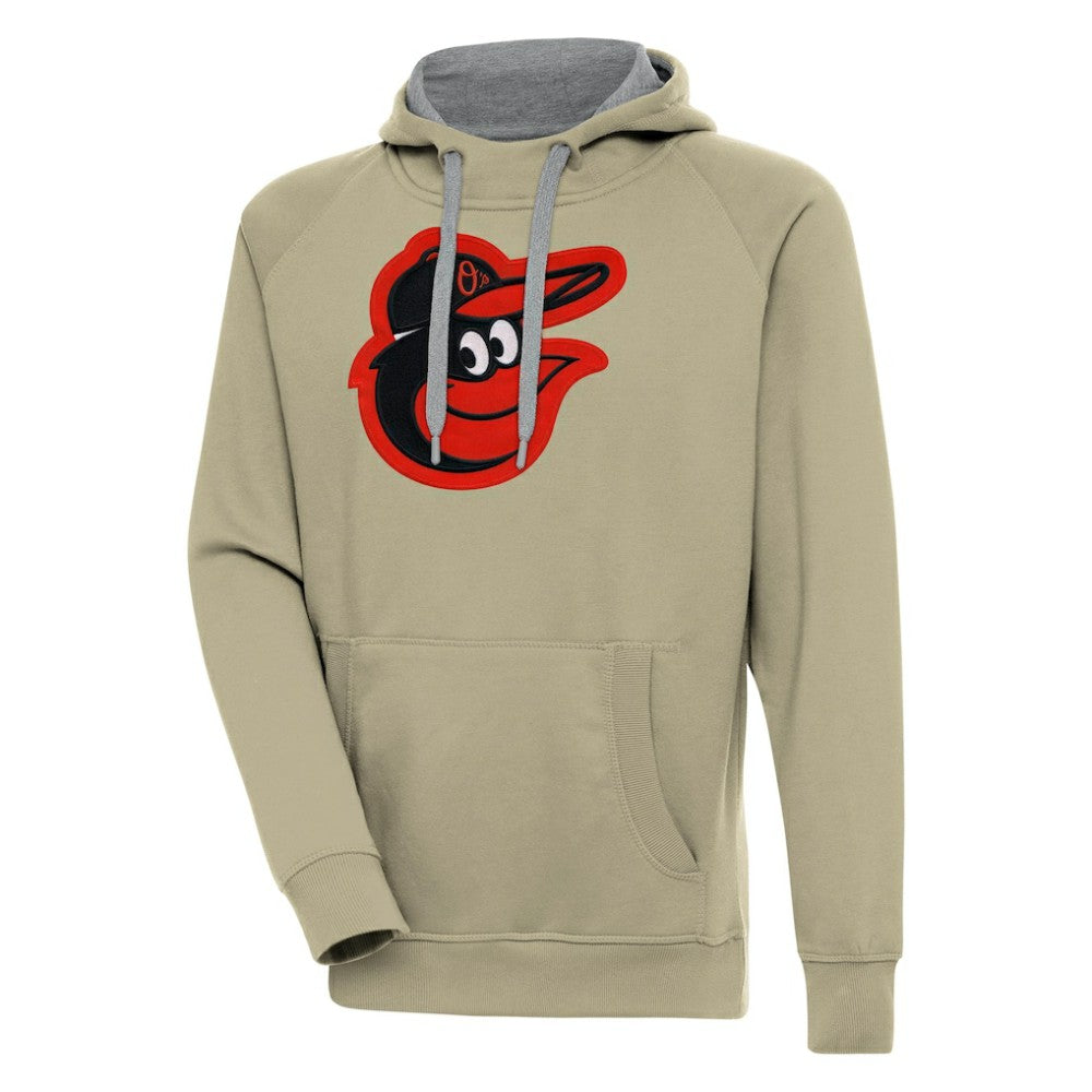 Baltimore Orioles Antigua Victory Pullover Hoodie Khaki